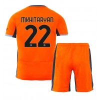 Inter Milan Henrikh Mkhitaryan #22 Fotballklær Tredjedraktsett Barn 2023-24 Kortermet (+ korte bukser)